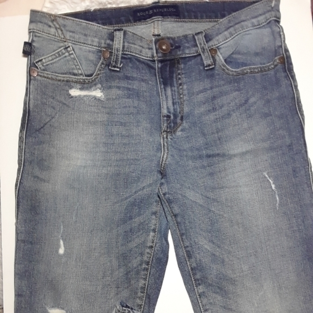 Rock & Republic Distressed Jeans- Size 12M - Picture 4 of 5